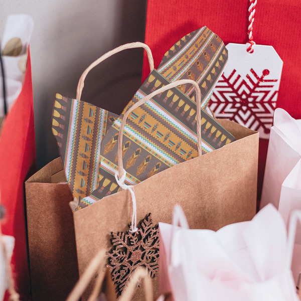 African Masks Tissue Paper - In Gift Bag