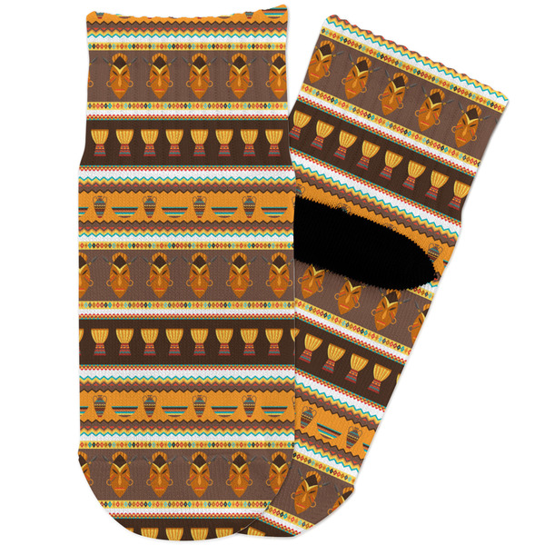 Custom African Masks Toddler Ankle Socks