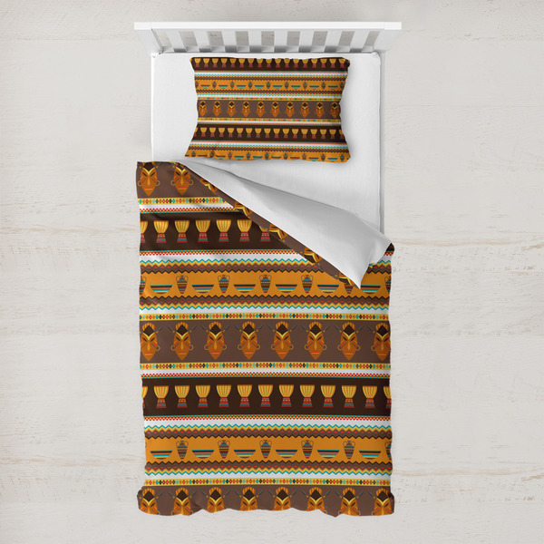 Custom African Masks Toddler Bedding