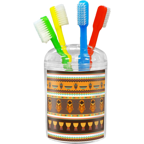 Custom African Masks Toothbrush Holder