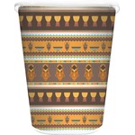 African Masks Waste Basket - Double Sided (White)
