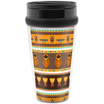 African Masks Acrylic Travel Mug without Handle