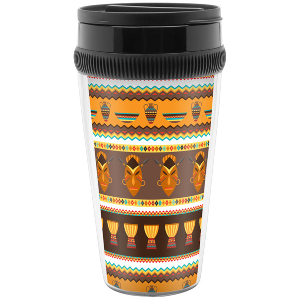 Custom African Masks Acrylic Travel Mug without Handle