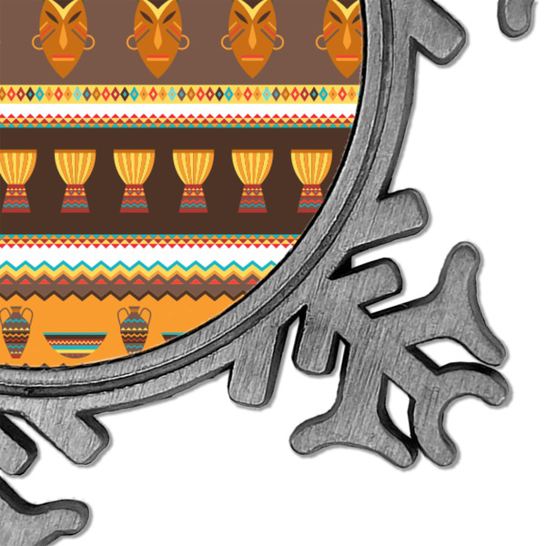 African Masks Vintage Snowflake - Detail