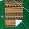 African Masks Waffle Weave Golf Towel - In Context
