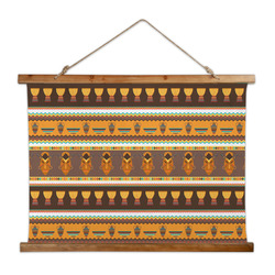African Masks Wall Hanging Tapestry - Wide
