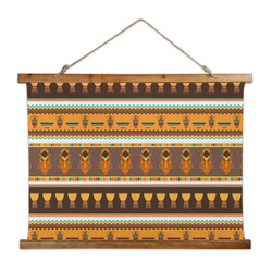 African Masks Wall Hanging Tapestry - Wide