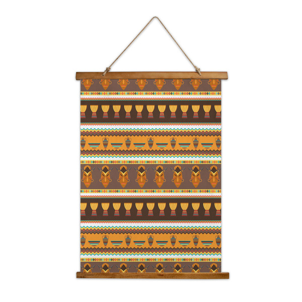 Custom African Masks Wall Hanging Tapestry - Tall