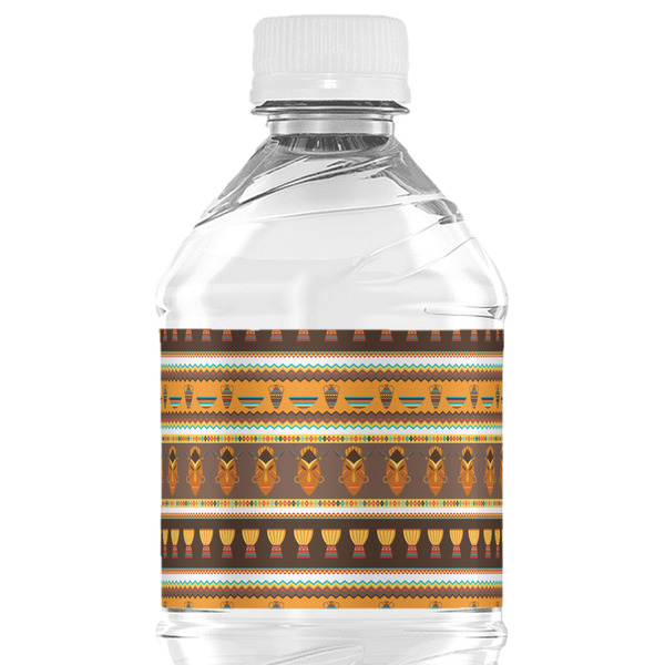 Custom African Masks Water Bottle Labels - Custom Sized