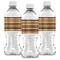 African Masks Water Bottle Labels - Front View