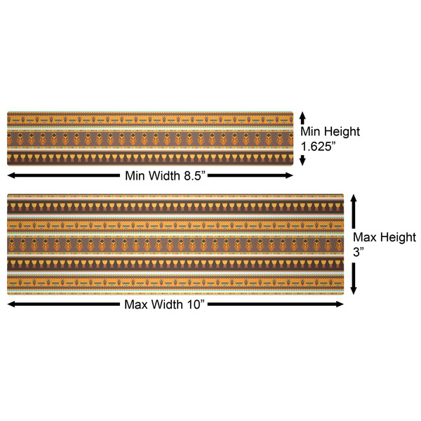 African Masks Water Bottle Labels w/ Dimensions