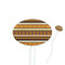 African Masks Oval Plastic Stir Sticks