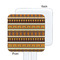 African Masks White Plastic Stir Stick - Single Sided - Square - Approval