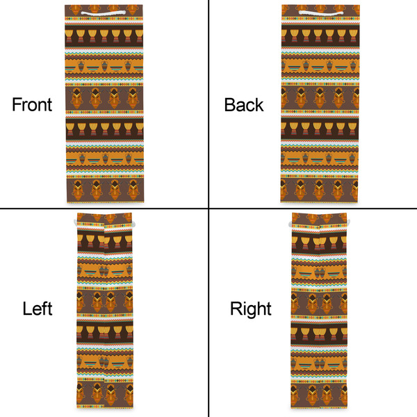 African Masks Wine Gift Bag - Gloss - Approval