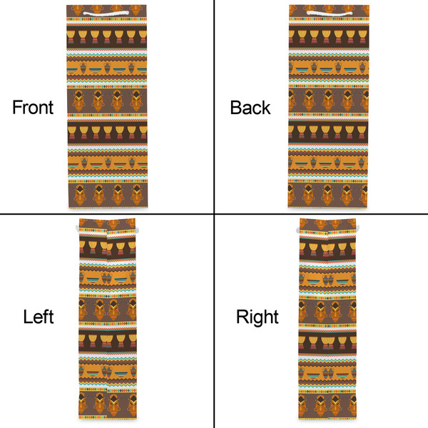 African Masks Wine Gift Bag - Matte - Approval