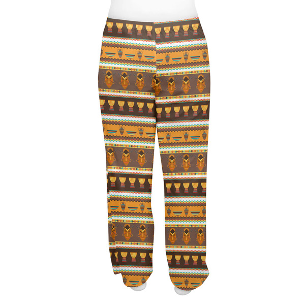 African Masks Women's Pj on model - Back