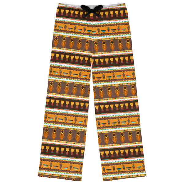 Custom African Masks Womens Pajama Pants - XL
