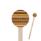 African Masks 7.5" Round Wooden Stir Sticks - Single Sided