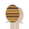 African Masks Wooden Food Pick - Oval - Single Sided - Front & Back