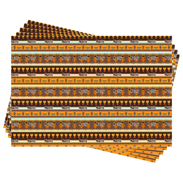 African Masks Wrapping Paper - Front & Back - Sheets Approval
