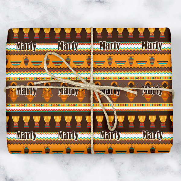 Custom African Masks Wrapping Paper