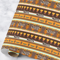 African Masks Wrapping Paper Roll - Large