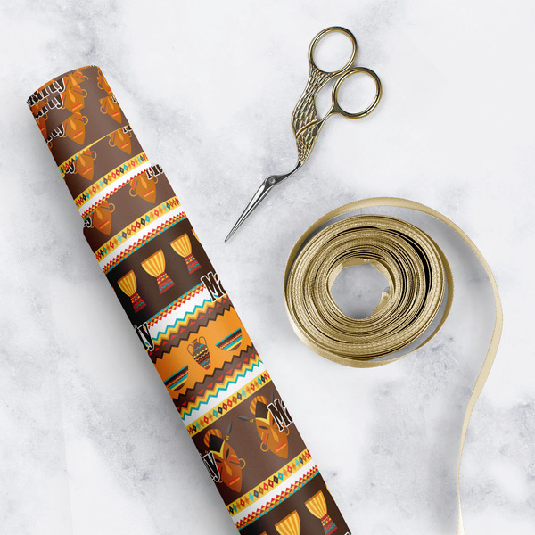 African Masks Wrapping Paper Rolls - Lifestyle 1