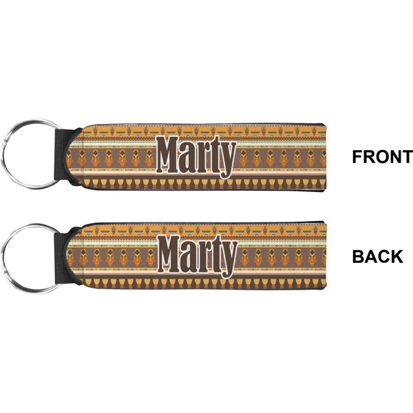 African Masks Wristlet (Front + Back)