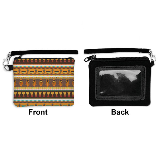 African Masks Wristlet ID Cases - Front & Back