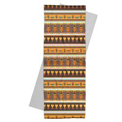 African Masks Yoga Mat Towel