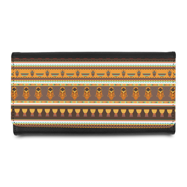 Custom African Masks Leatherette Ladies Wallet