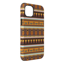 African Masks iPhone Case - Rubber Lined - iPhone 14 Plus