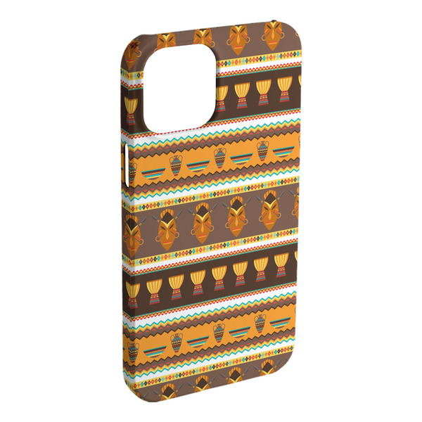 Custom African Masks iPhone Case - Plastic - iPhone 15 Plus