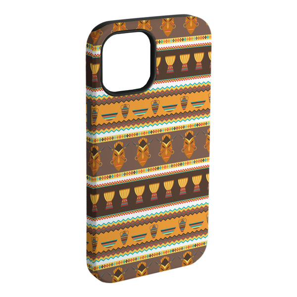Custom African Masks iPhone Case - Rubber Lined