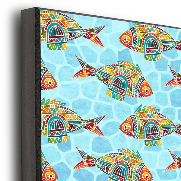 Mosaic Fish 11x14 Wood Print - Closeup
