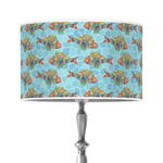 Mosaic Fish 12" Drum Lamp Shade - Poly-film