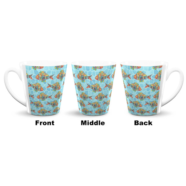 Mosaic Fish 12 Oz Latte Mug - Approval