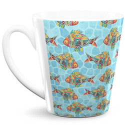 Mosaic Fish 12 Oz Latte Mug