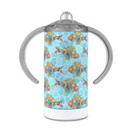 Mosaic Fish 12 oz Stainless Steel Sippy Cup