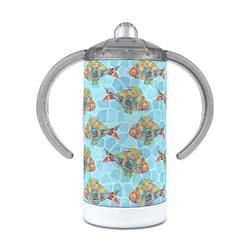 Mosaic Fish 12 oz Stainless Steel Sippy Cup