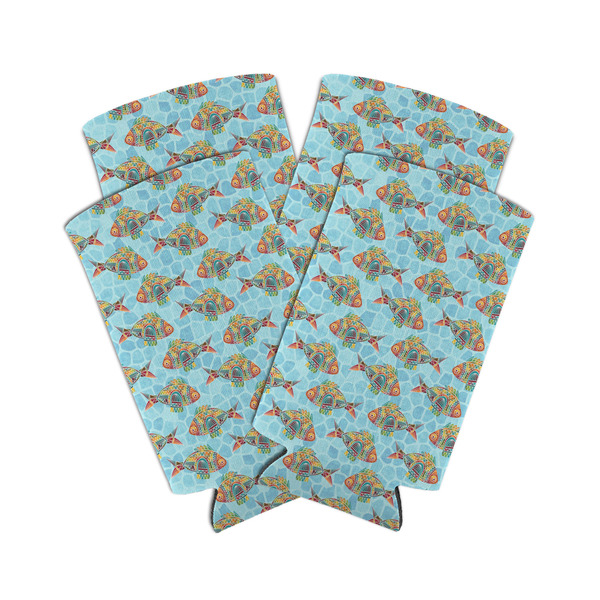 Mosaic Fish 12oz Tall Can Sleeve - Set of 4 - MAIN