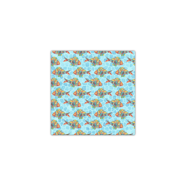 Mosaic Fish 12x12 - Canvas Print - Front View