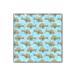 Mosaic Fish Wood Print - 12x12