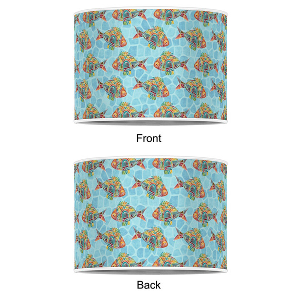 Mosaic Fish 16" Drum Lampshade - APPROVAL (Poly Film)