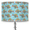 Mosaic Fish 16" Drum Lampshade - ON STAND (Poly Film)