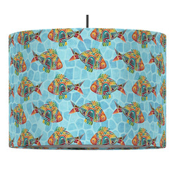 Mosaic Fish Drum Pendant Lamp