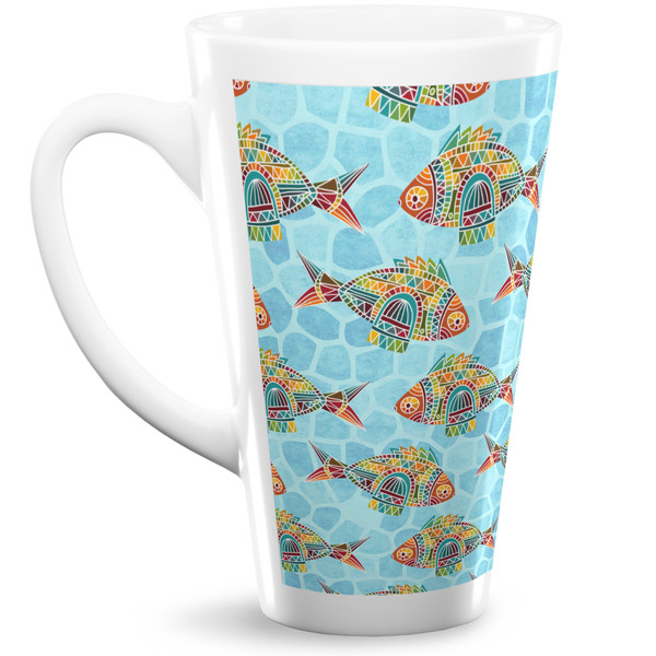 Custom Mosaic Fish 16 Oz Latte Mug