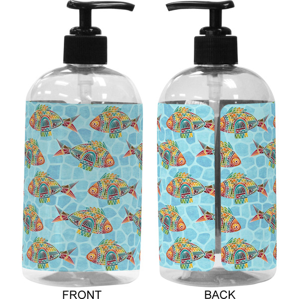 Colorful Fish 16 oz Plastic Liquid Dispenser (Approval)