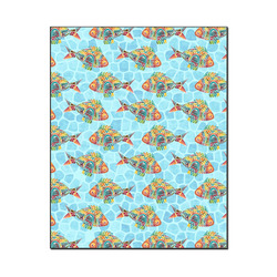 Mosaic Fish Wood Print - 16x20