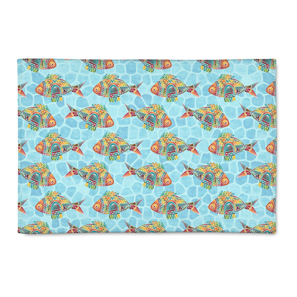 Custom Mosaic Fish 2' x 3' Patio Rug